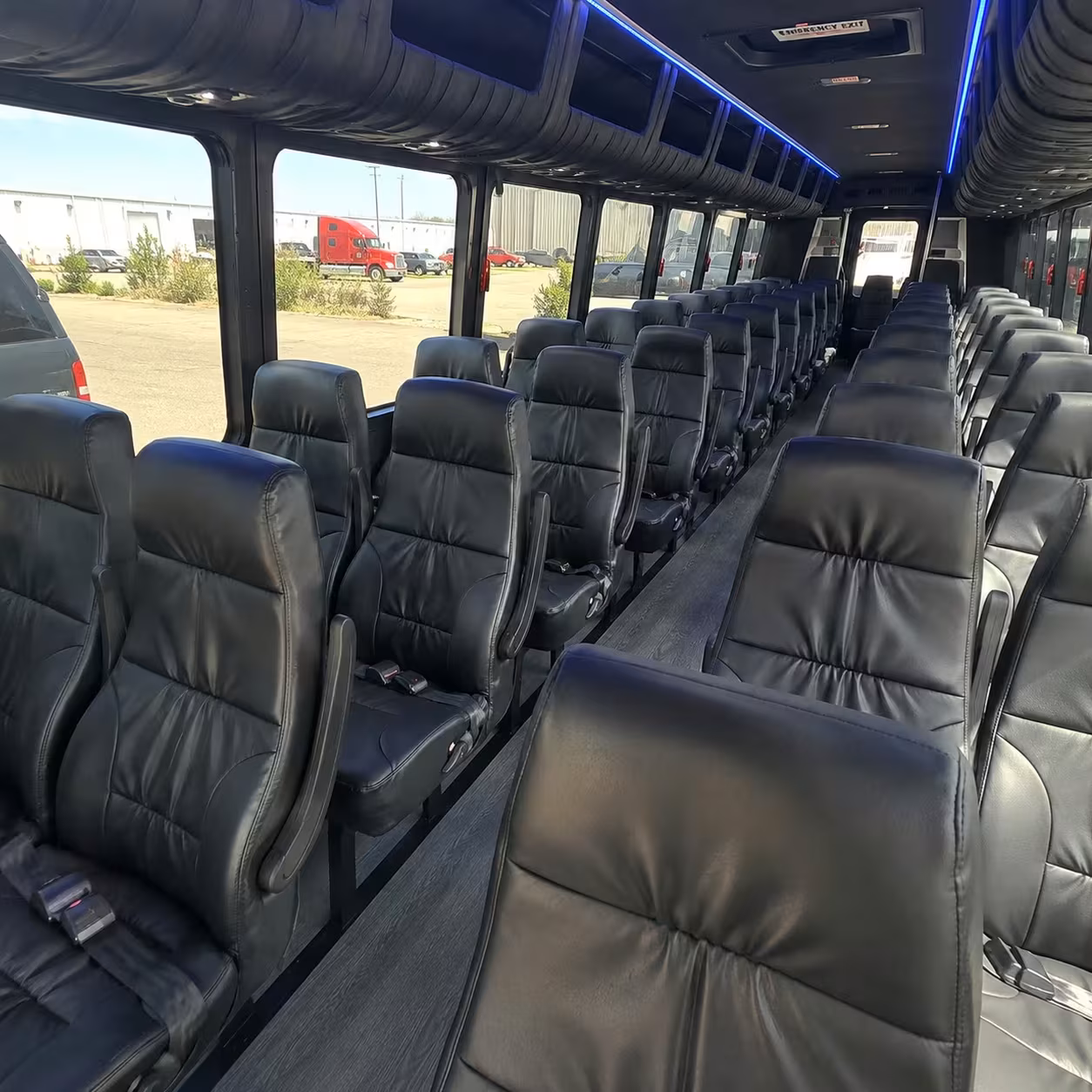 28 passenger minibus inside
