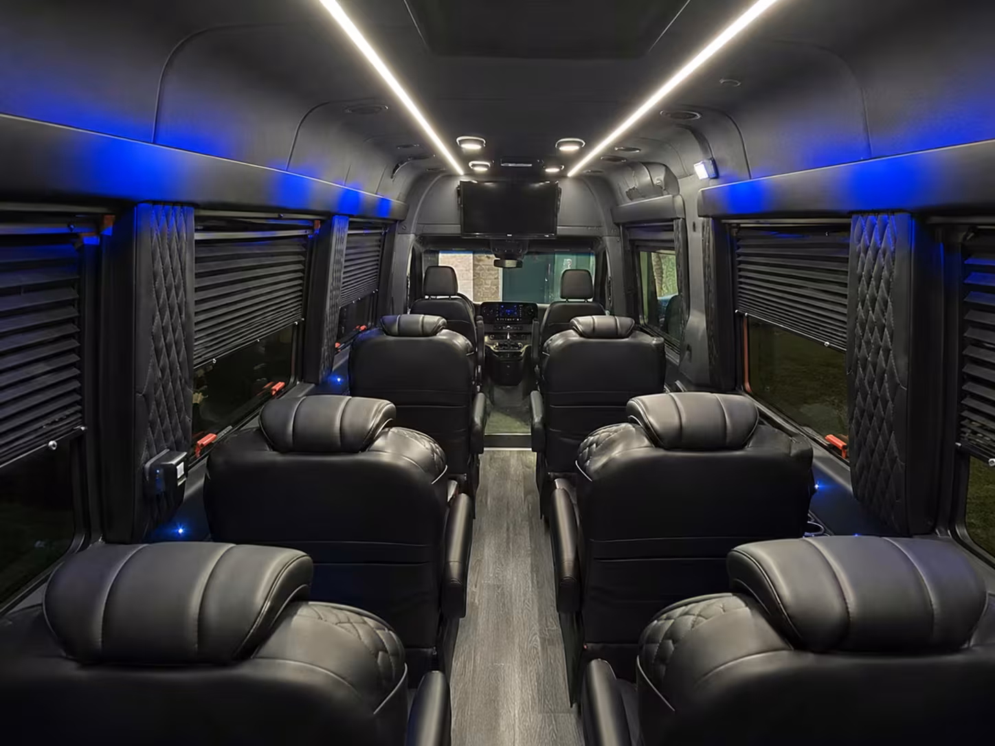 sprinter van with driver inside